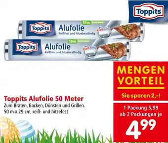 Interspar Toppits Alufolie 50 Meter Angebot