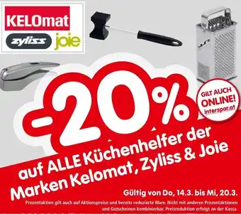 Interspar auf ALLE Küchenhelfer der Marken Kelomat, Zyliss & Joie Angebot