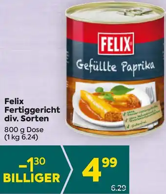 Billa Felix Fertiggericht div. Sorten Angebot