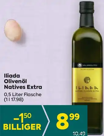 Billa Iliada Olivenöl Natives Extra Angebot