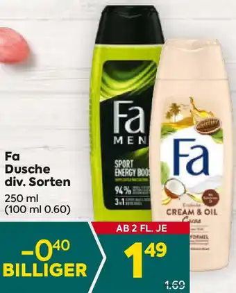 Billa Fa Dusche div. Sorten Angebot