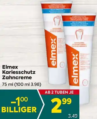 Billa Elmex Kariesschutz Zahncreme 75ml Angebot