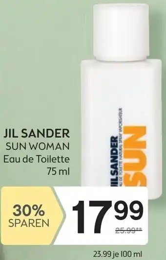 Bipa JIL SANDER SUN WOMAN Eau de Toilette 75 ml Angebot