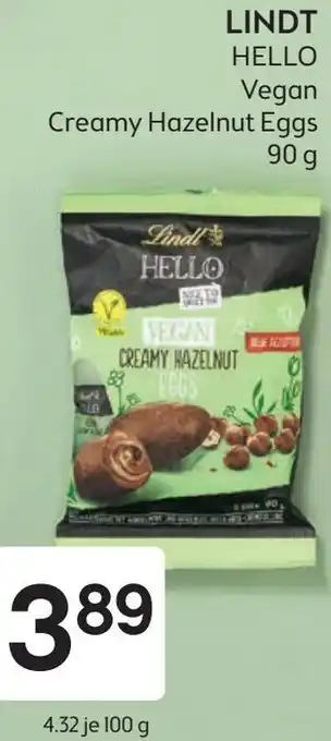 Bipa LINDT HELLO Vegan Creamy Hazelnut Eggs 90g Angebot