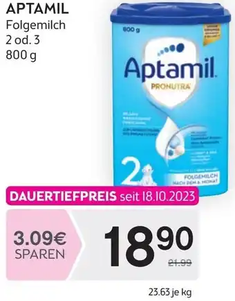 Bipa APTAMIL Folgemilch 2 od. 3 800 g Angebot