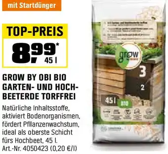 OBI GROW BY OBI BIO GARTEN- UND HOCH- BEETERDE TORFFREI Angebot