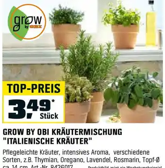 OBI GROW BY OBI KRÄUTERMISCHUNG "ITALIENISCHE KRÄUTER" Angebot