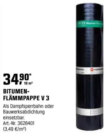 OBI BITUMEN- FLÄMMPAPPE V 3 Angebot