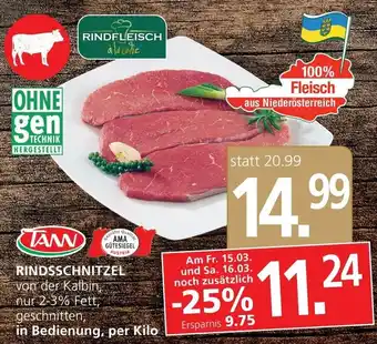 SPAR Gourmet RINDSSCHNITZEL Angebot