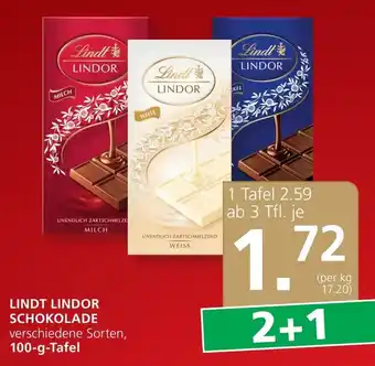 SPAR Gourmet LINDT LINDOR SCHOKOLADE Angebot