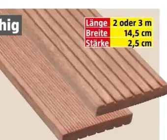 Bauhaus Terrassendiele Bangkirai Angebot