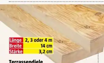 Bauhaus Terrassendiele Heimische Lärche Angebot