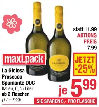 Maximarkt La Gioiosa Prosecco Spumante DOC Angebot