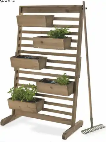 Vertikalbeet Tinus mit flexibel einhängbaren Pflanzkästen