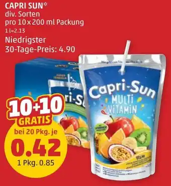 PENNY CAPRI SUN div. Sorten Angebot