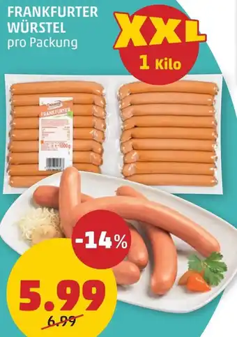 PENNY FRANKFURTER WÜRSTEL Angebot