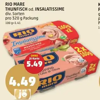 PENNY RIO MARE THUNFISCH od. INSALATISSIME Angebot