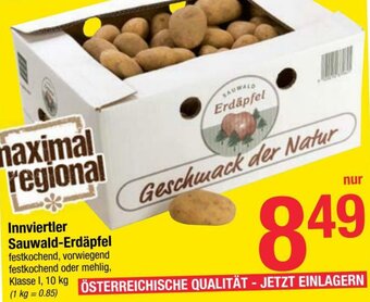 Maximarkt Innviertler Sauwald-Erdäpfel Angebot