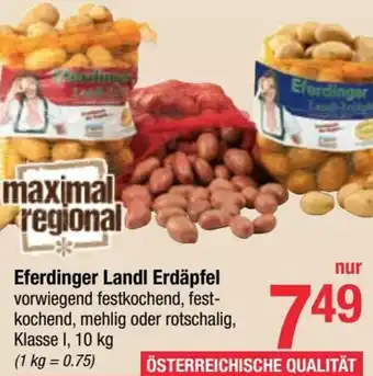 Maximarkt Eferdinger Land Erdäpfel Angebot