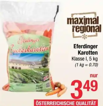Maximarkt Eferdinger Karotten 1,5 Kg Angebot