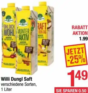 Maximarkt Willi Dungl Saft 1 Liter Angebot