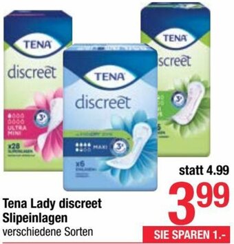 Maximarkt Tena Lady Discreet Slipeinlagen Angebot
