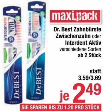 Maximarkt Dr. Best Zahnbürste Zwischenzahn Oder Interdent Aktiv Angebot