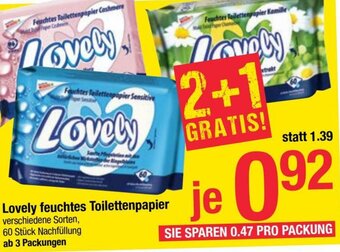 Maximarkt Lovely Feuchtes Toilettenpapier Angebot