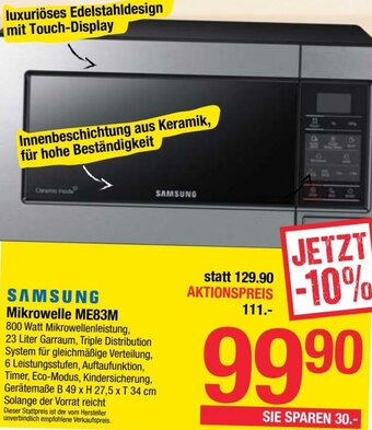 Maximarkt Mikrowelle ME83M Angebot