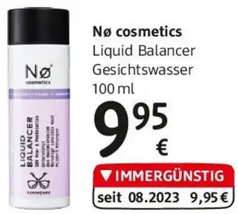 dm Nø cosmetics Liquid Balancer Gesichtswasser 100 ml Angebot