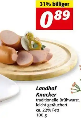 Nah&Frisch Landhof Knacker 100g Angebot