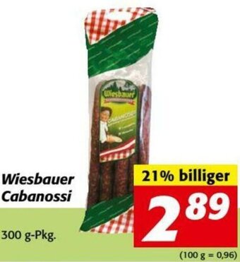Nah&Frisch Wiesbauer Cabanossi 300g Angebot