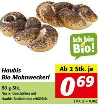 Nah&Frisch Haubis Bio Mohnweckerl 80g Angebot