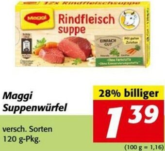 Nah&Frisch Maggi Suppenwürfel 120g Angebot
