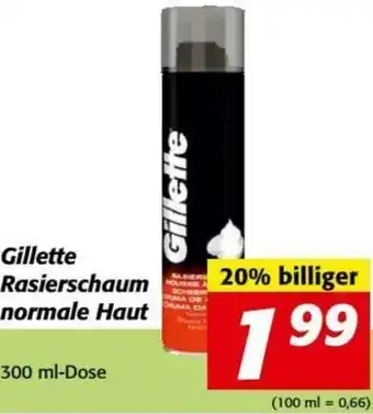 Nah&Frisch Gillette Rasierschaum Normale Haut 300 ml Angebot