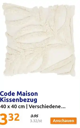 Action Code Maison Kissenbezug 40 x 40 cm Angebot