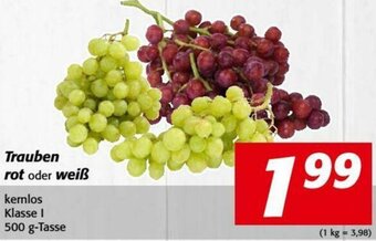 Nah&Frisch Trauben Rot Oder Weiß 500g Angebot