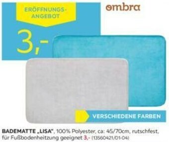 Möbelix Badematte Lisa Angebot