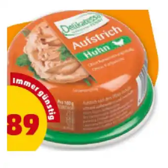 PENNY DELIKATESSA Hühneraufstrich Penny 95 Gramm 1 Packung Angebot