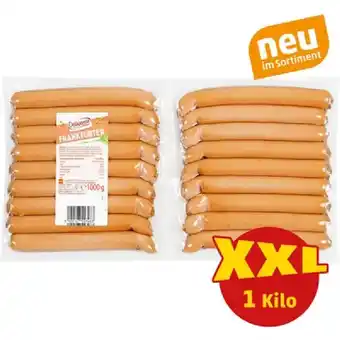 PENNY DELIKATESSA Frankfurter Würstel Penny 1 Kilogramm 1 Packung Angebot