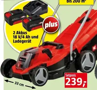 Bauhaus Akku-Rasenmäher GE-CM 18/33 Li Set Angebot