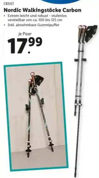 Lidl Nordic Walkingstöcke Carbon Angebot