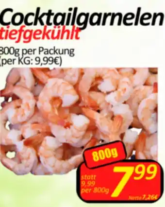 Wurstico Cocktailgarnelen tiefgekühlt 800g Angebot