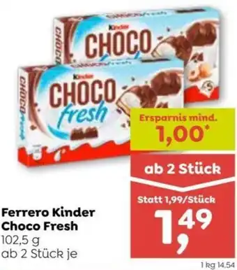 ADEG Ferrero Kinder Choco Fresh 102,5 g Angebot