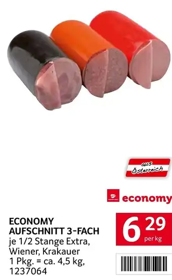 Transgourmet ECONOMY AUFSCHNITT 3-FACH per kg Angebot