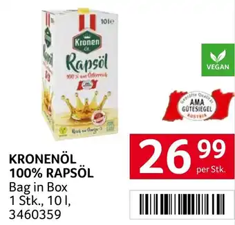Transgourmet KRONENÖL 100% RAPSÖL Angebot