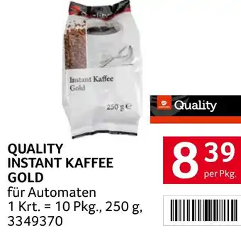 Transgourmet QUALITY INSTANT KAFFEE GOLD 250g Angebot