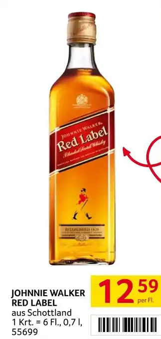 Transgourmet JOHNNIE WALKER RED LABEL 0.7L Angebot