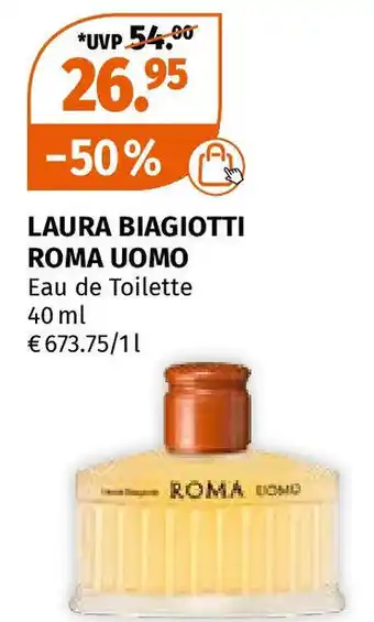 Müller LAURA BIAGIOTTI ROMA UOMO Eau de Toilette 40 ml Angebot