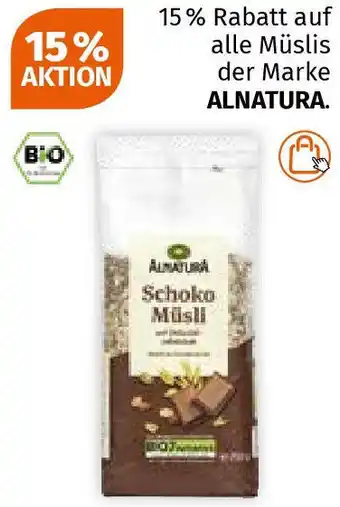 Müller Alnatura Bio Schoko Müsli Angebot